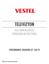 VESTEL PERFORMANCE 20VH3032 Operating Instructions Manual