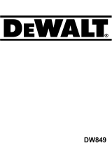 DeWalt DW849 T 2A El kitabı