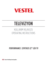 VESTEL Televizyon Performance 22VF3025 Operating Instructions Manual