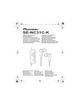 Pioneer SE-NC31C NOISE CANCELLING El kitabı