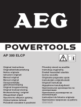 AEG AP 300 ELCP Kullanım kılavuzu