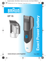 Braun EP15 Exact Power battery Kullanım kılavuzu