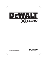 DeWalt DCD700 Kullanım kılavuzu