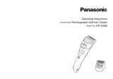 Panasonic ERGS60 El kitabı