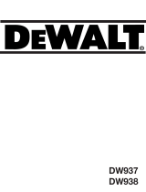 DeWalt dw 938 k Kullanım kılavuzu