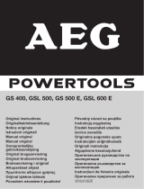 AEG GS 500 E El kitabı
