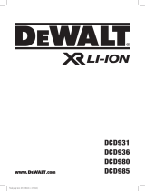 DeWalt DCD931 Kullanım kılavuzu