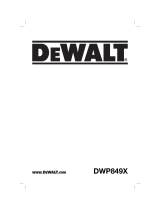 DeWalt DWP849X Kullanım kılavuzu