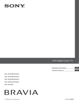 Sony Bravia KDL-40U40 Series Kullanım kılavuzu