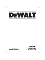 DeWalt DW 650 El kitabı