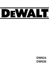 DeWalt DW636 Kullanım kılavuzu