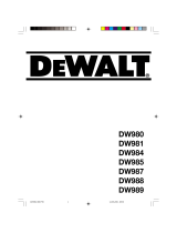 DeWalt DW980 Kullanım kılavuzu