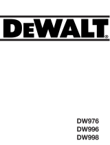 DeWalt DW998 T 5 El kitabı