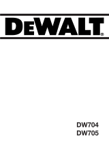 DeWalt DW704 Kullanım kılavuzu