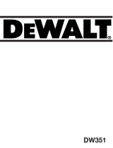 DeWalt DW351 Kullanım kılavuzu