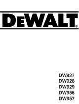DeWalt DW956 Kullanım kılavuzu