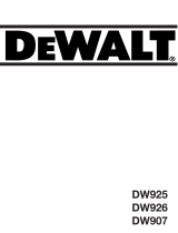 DeWalt DW926K T 1 Kullanım kılavuzu