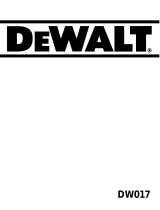 DeWalt DW017 Kullanım kılavuzu