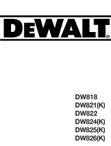 DeWalt DW818 Kullanım kılavuzu