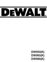 DeWalt DW966 Kullanım kılavuzu