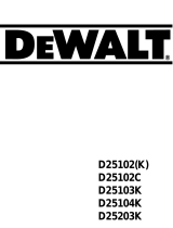 DeWalt D25102 Kullanım kılavuzu