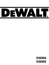 DeWalt DW005 El kitabı