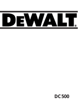 DeWalt DC500 Kullanım kılavuzu