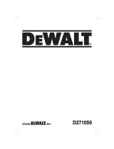 DeWalt D271059 Kullanım kılavuzu