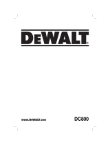 DeWalt DC800 Kullanım kılavuzu