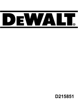 DeWalt D215851 Kullanım kılavuzu