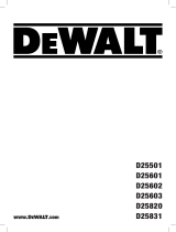 DeWalt D25601K Kullanım kılavuzu