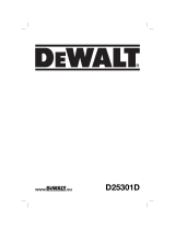 DeWalt D25301D Kullanım kılavuzu
