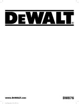 DeWalt DW876 Kullanım kılavuzu