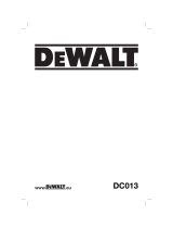 DeWalt DC013 Kullanım kılavuzu