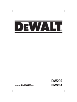 DeWalt DW294 El kitabı