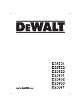 DeWalt D25871K Kullanım kılavuzu