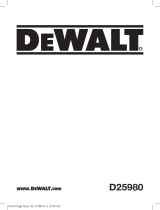 DeWalt D25980 Kullanım kılavuzu