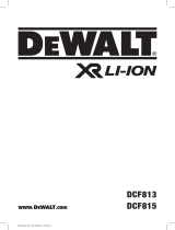 DeWalt DCF813 Kullanım kılavuzu