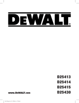 DeWalt D25414K Kullanım kılavuzu