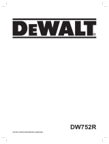 DeWalt DW752R Kullanım kılavuzu