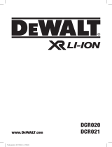 DeWalt XR Li-ION DCR020 Kullanım kılavuzu