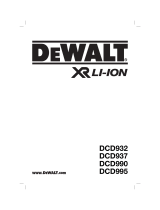 DeWalt DCD937 Kullanım kılavuzu