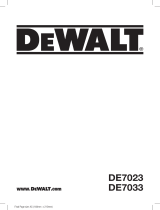 DeWalt DE7033 Kullanım kılavuzu