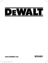 DeWalt D25481 Kullanım kılavuzu