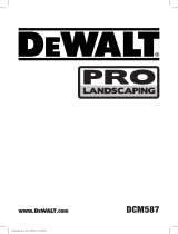 DeWalt Pro Landscaping DCM587 Kullanım kılavuzu