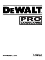 DeWalt Pro Landscaping DCM586 Kullanım kılavuzu