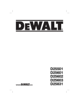 DeWalt D25603K Kullanım kılavuzu