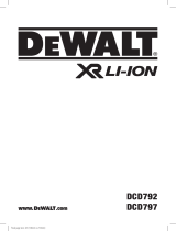 DeWalt DCD792 Kullanım kılavuzu