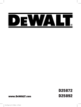 DeWalt D25892 Kullanım kılavuzu