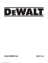 DeWalt D27113 Kullanım kılavuzu